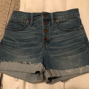 Madewell Denim Shorts: Button Front Edition